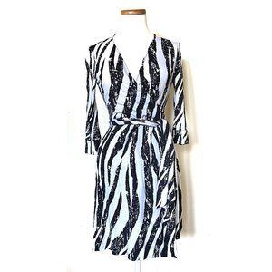Diane Von Furstenberg Silk Julian Wrap Dress 6
